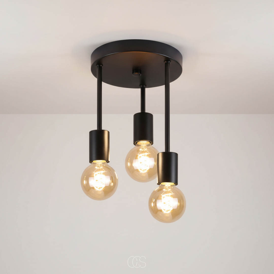 OCS - Lampada da soffitto vintage industriale - faretti da soffitto