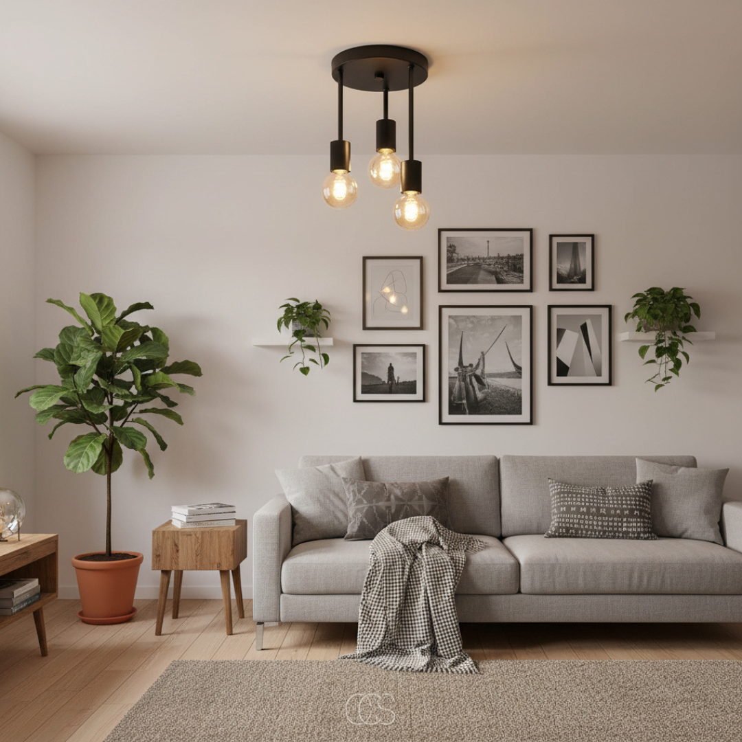 OCS - Lampada da soffitto vintage industriale - faretti da soffitto
