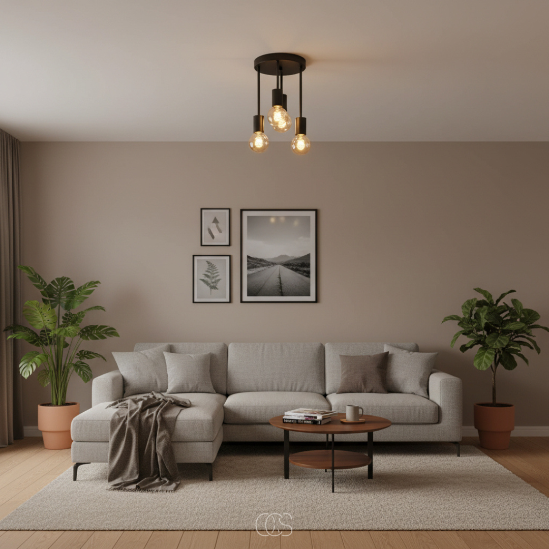 OCS - Lampada da soffitto vintage industriale - faretti da soffitto
