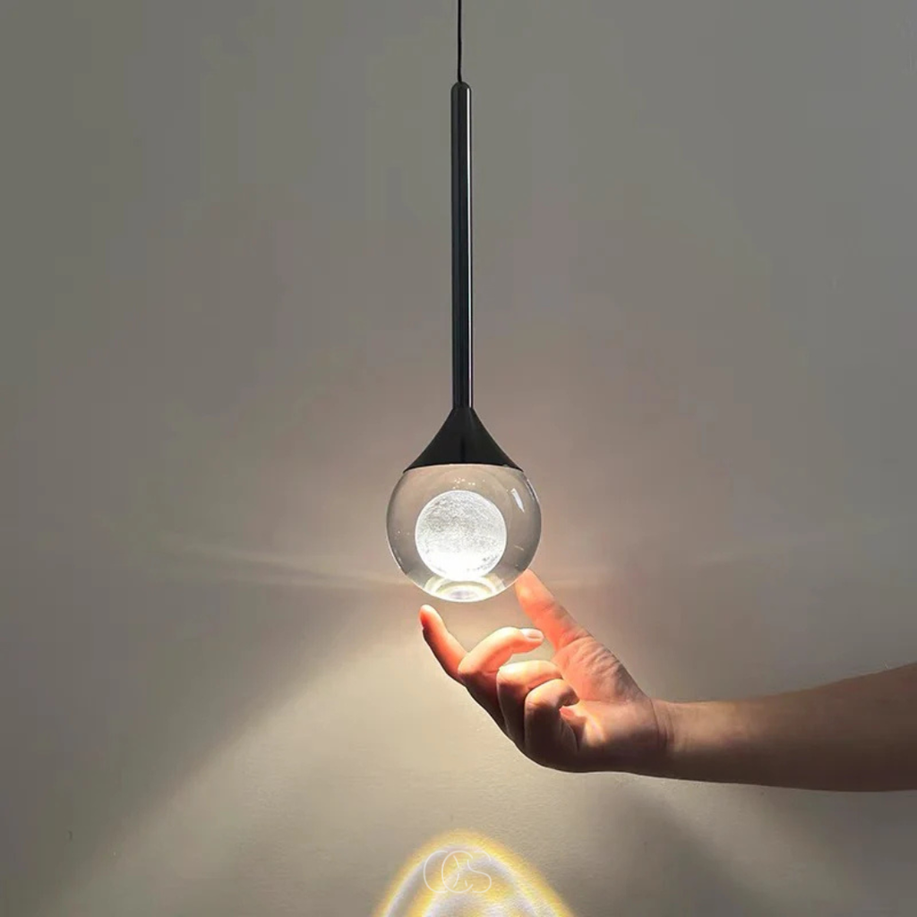 OCS - lampada a sospensione a forma di sfera in cristallo LED - tre temperature di colore