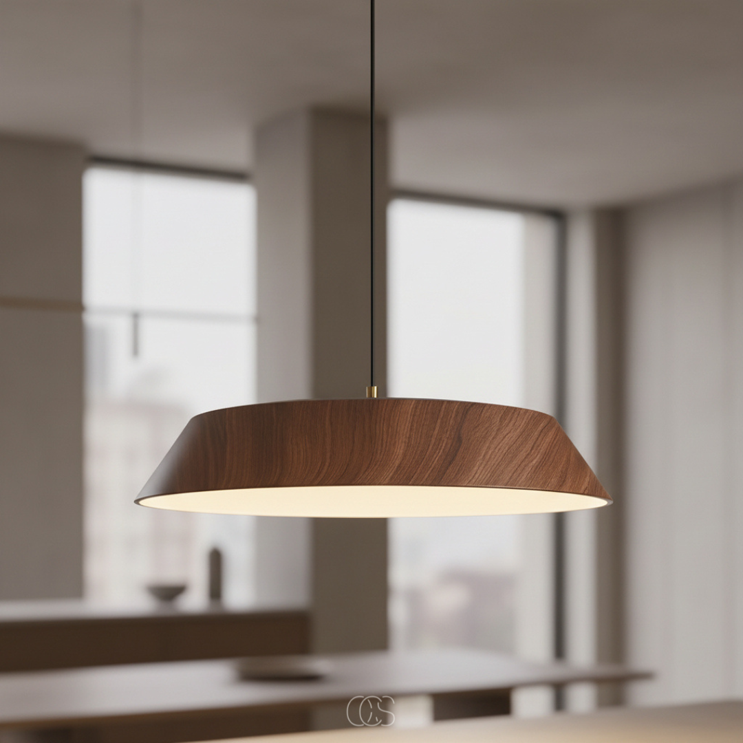 OCS - Lampada a sospensione in legno LED Wabi-sabi