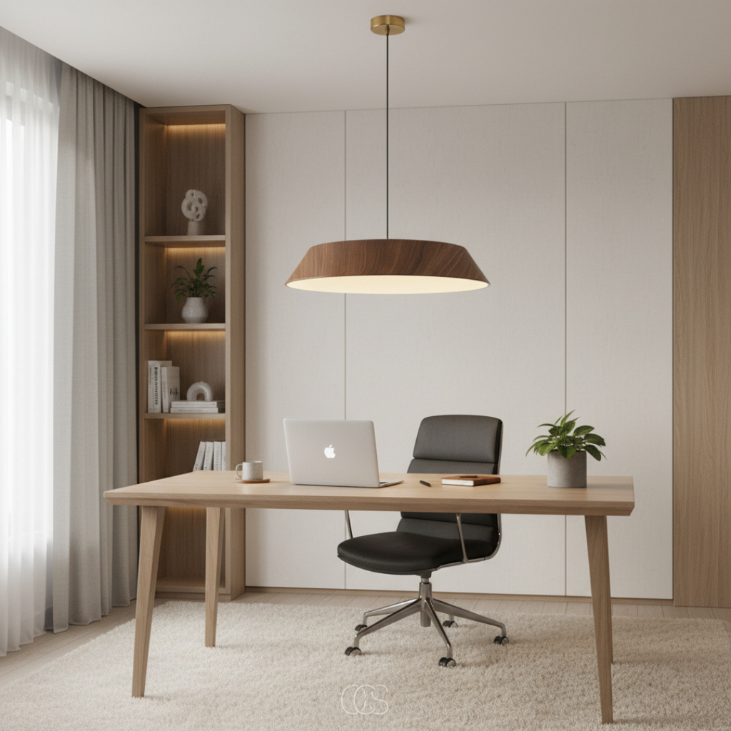OCS - Lampada a sospensione in legno LED Wabi-sabi