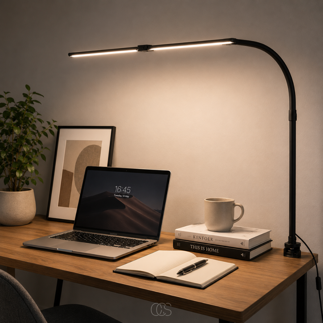 OCS - Lampada da Scrivania Dimmerabile - 3 Colori di Luce & Design Regolabile
