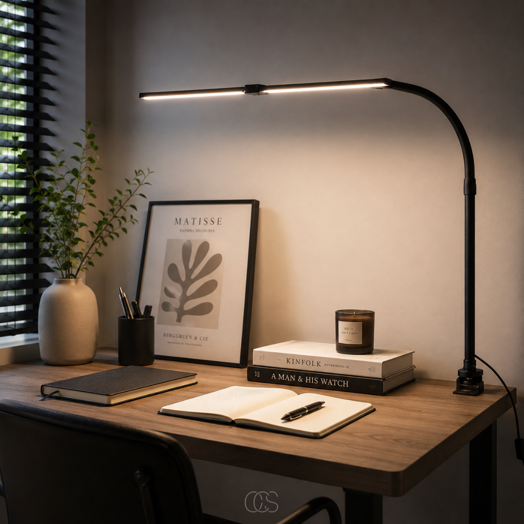 OCS - Lampada da Scrivania Dimmerabile - 3 Colori di Luce & Design Regolabile
