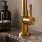 OCS - Rubinetto da cucina vintage in ottone antico