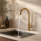 OCS - Rubinetto da cucina vintage in ottone antico