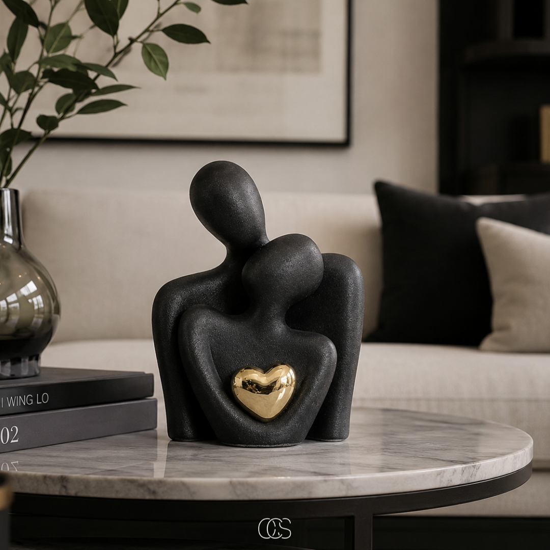 OCS - Scultura Moderna minimalista di una coppia in ceramica