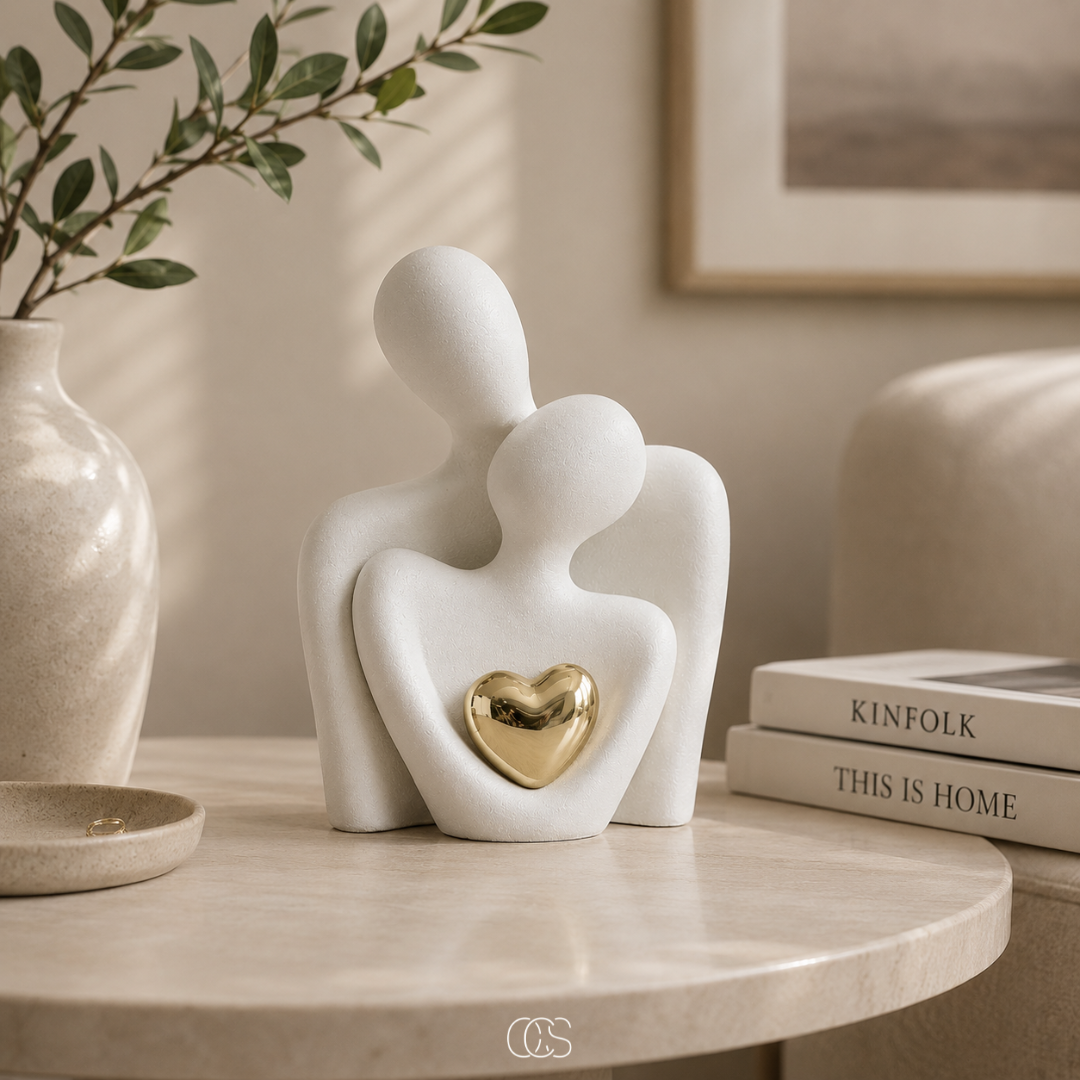 OCS - Scultura Moderna minimalista di una coppia in ceramica