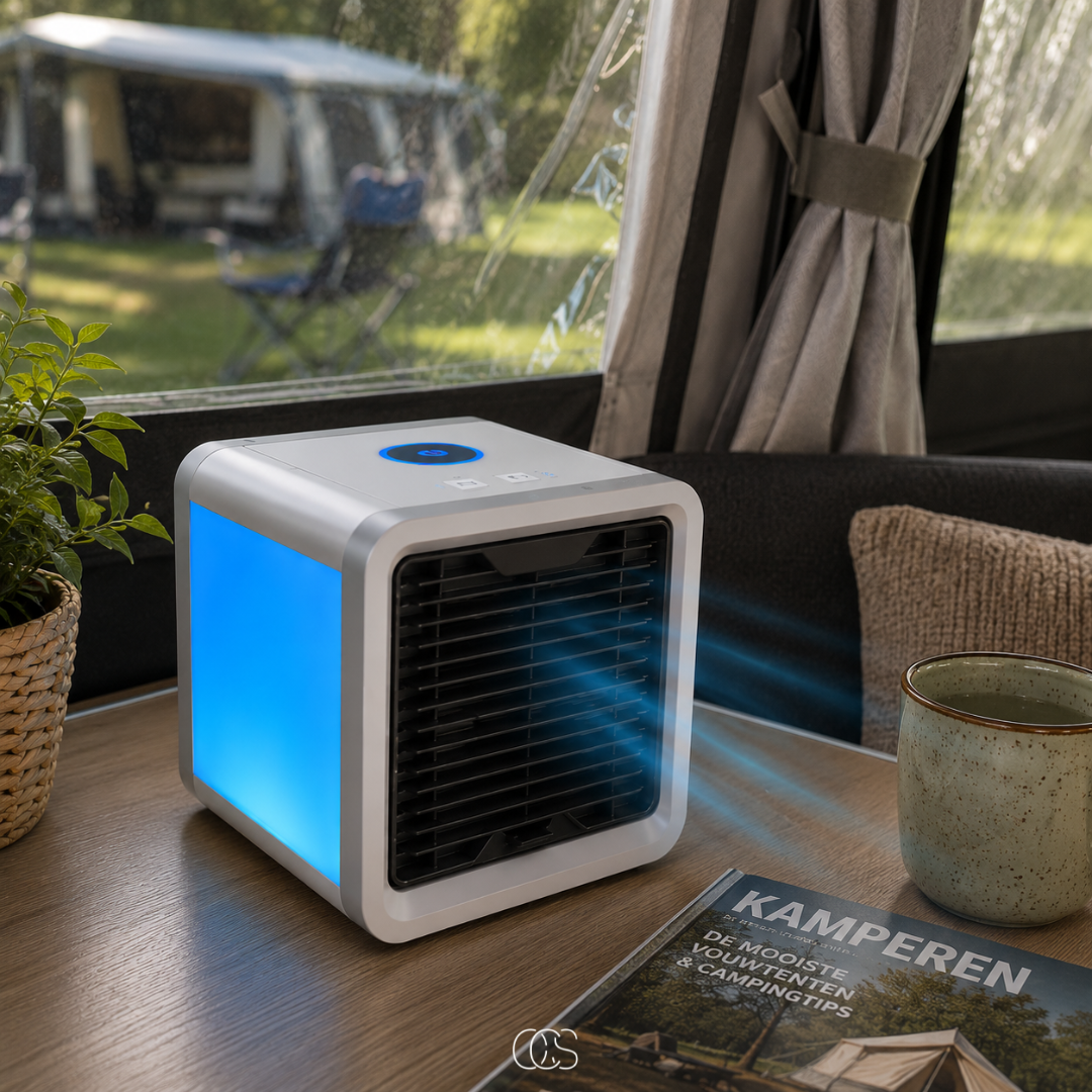 OCS - Raffrescatore Portatile con Umidificatore - Mini Condizionatore Senza Fili con Illuminazione LED e USB
