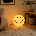 OCS - Lampada per bambini Smiley - Lampada LED per la cameretta, soggiorno e camera da letto