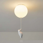 OCS - Lampada da soffitto Bambo Bear Balloon - Lampada LED giocosa per cameretta