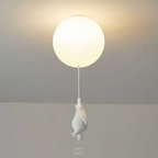 OCS - Lampada da soffitto Bambo Bear Balloon - Lampada LED giocosa per cameretta
