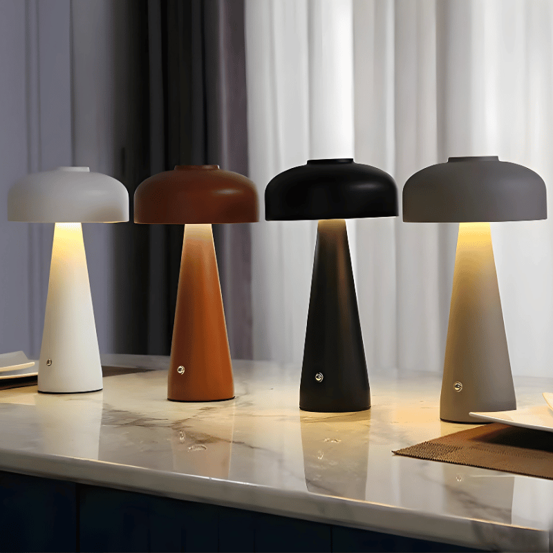 Lampada da tavolo LED senza fili – Moderna, ricaricabile e senza fili | Design nordico semplice