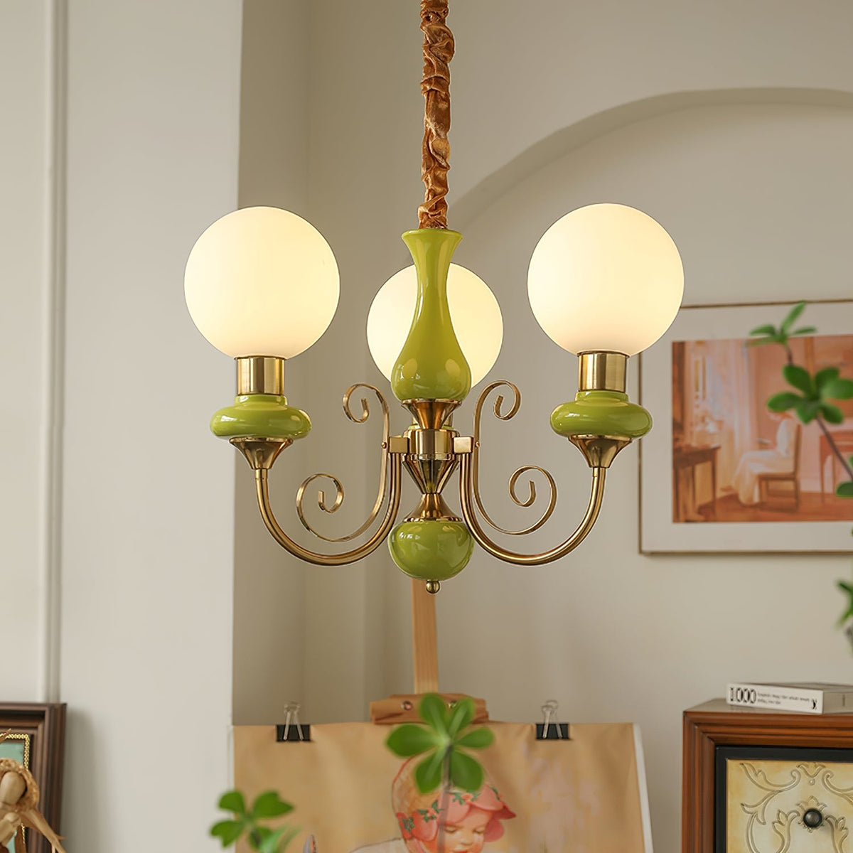 Lampadario in Vetro Onice