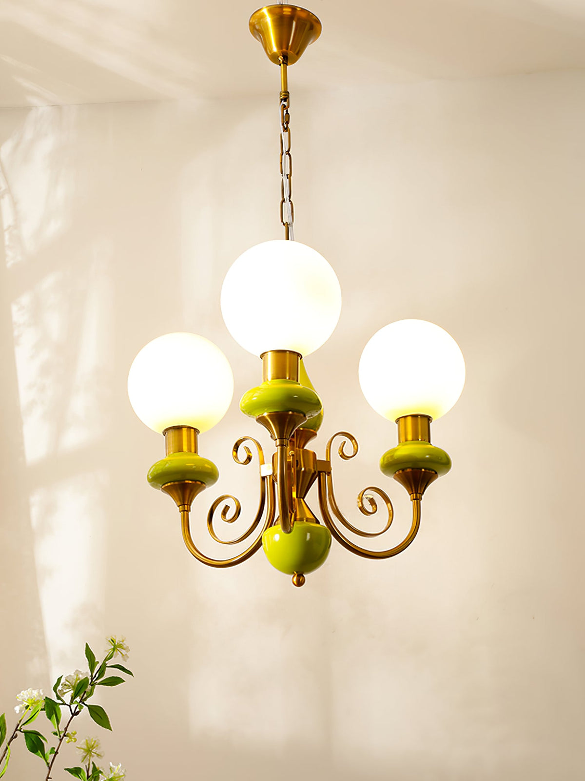 Lampadario in Vetro Onice