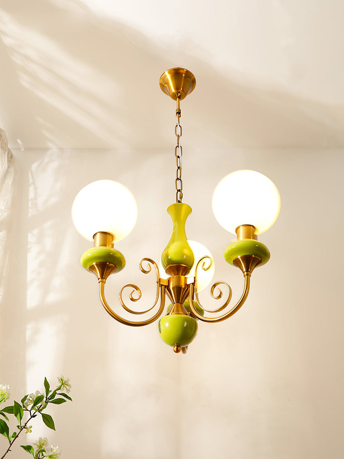 Lampadario in Vetro Onice