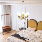 Lampadario in Vetro Onice Evsolia Nordic Art