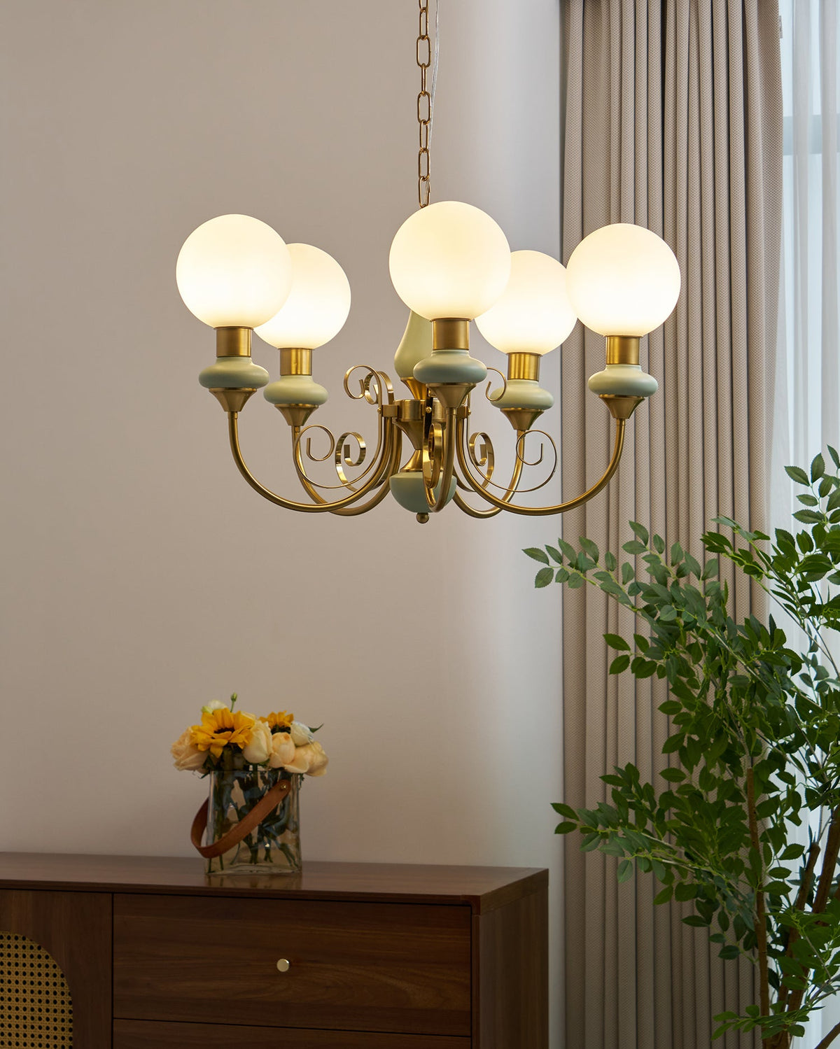 Lampadario in Vetro Onice