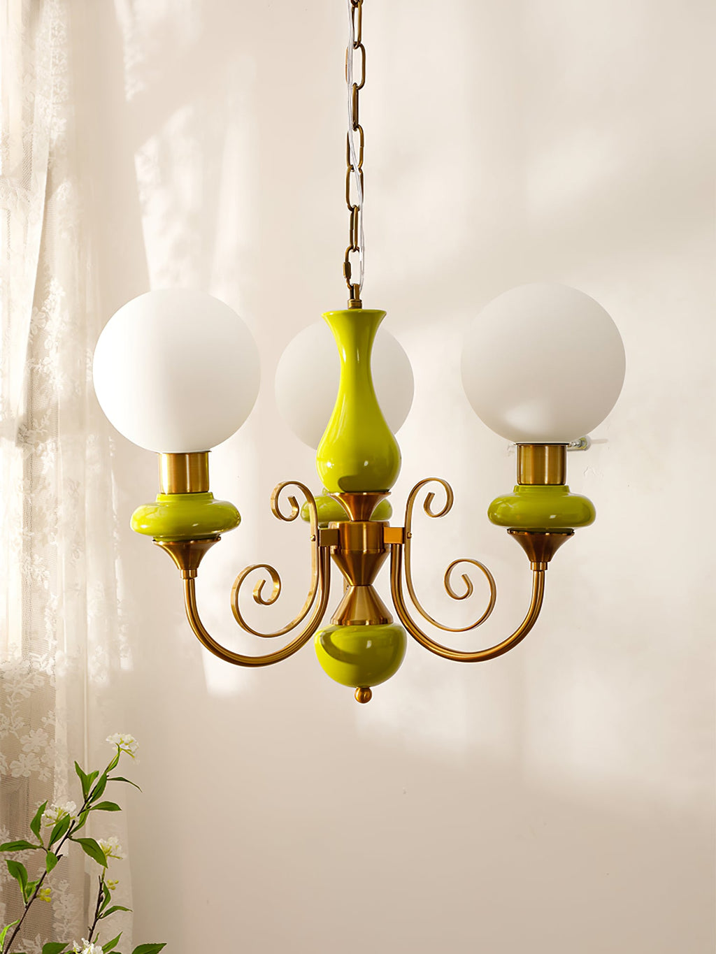 Lampadario in Vetro Onice