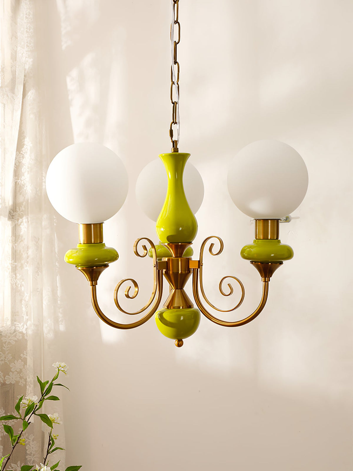 Lampadario in Vetro Onice