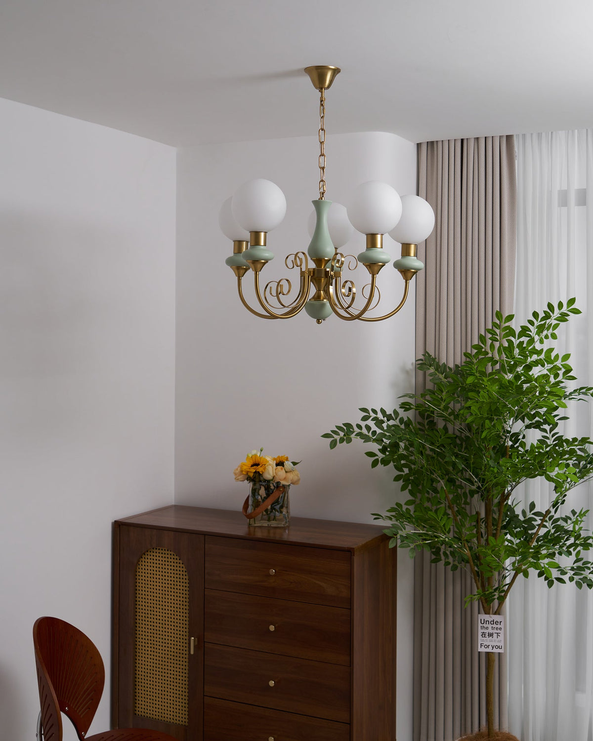 Lampadario in Vetro Onice
