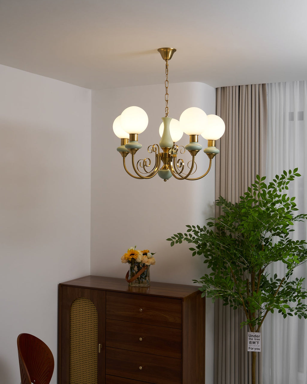 Lampadario in Vetro Onice