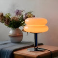 Lampada in vetro stile Macaron – elegante lampada da tavolo in vetro per un'atmosfera accogliente