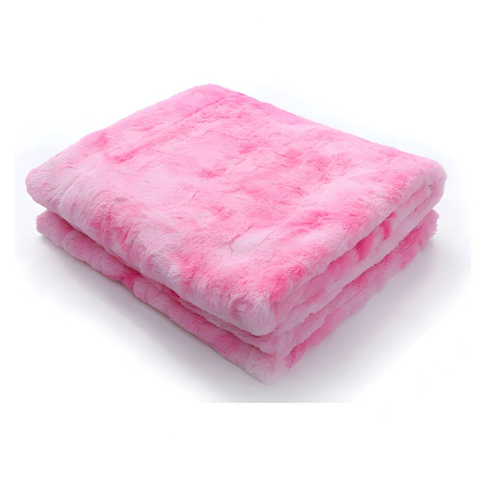 Coperta Invernale in Velluto Morbido – Plaid in Pile Corallo con Motivo Batik