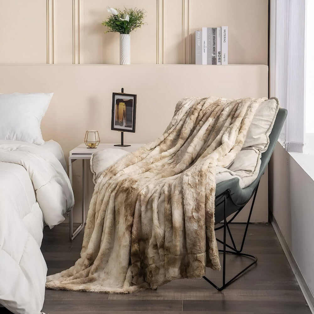 Coperta Invernale in Velluto Morbido – Plaid in Pile Corallo con Motivo Batik