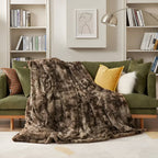 Coperta Invernale in Velluto Morbido – Plaid in Pile Corallo con Motivo Batik