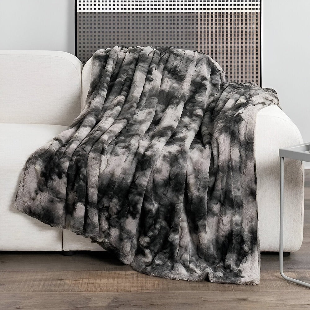 Coperta Invernale in Velluto Morbido – Plaid in Pile Corallo con Motivo Batik