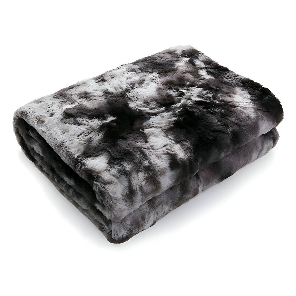 Coperta Invernale in Velluto Morbido – Plaid in Pile Corallo con Motivo Batik