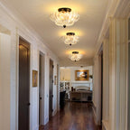 Glarefusion Vintage Amber Glass Ceiling Light