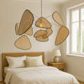 Lampada a sospensione in Rattan Organico