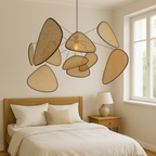 Lampada a sospensione in Rattan Organico