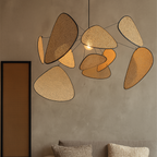 Lampada a sospensione in Rattan Organico