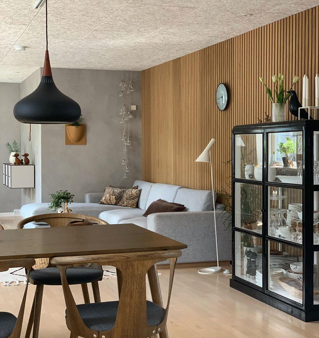 Eldara Lampada a Sospensione in Alluminio e Legno Industriale