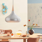 Eldara Lampada a Sospensione in Alluminio e Legno Industriale