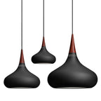 Eldara Lampada a Sospensione in Alluminio e Legno Industriale