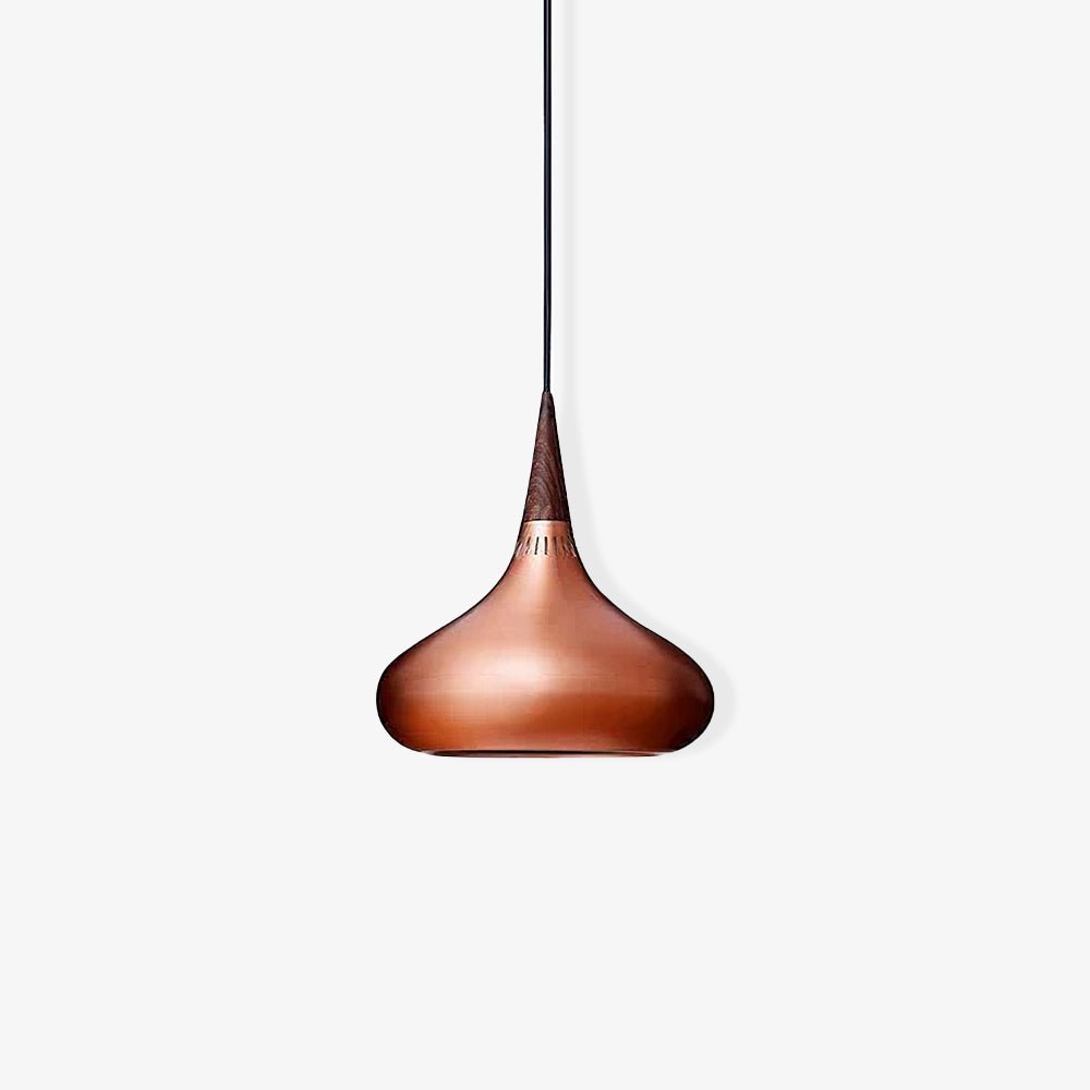 Eldara Lampada a Sospensione in Alluminio e Legno Industriale