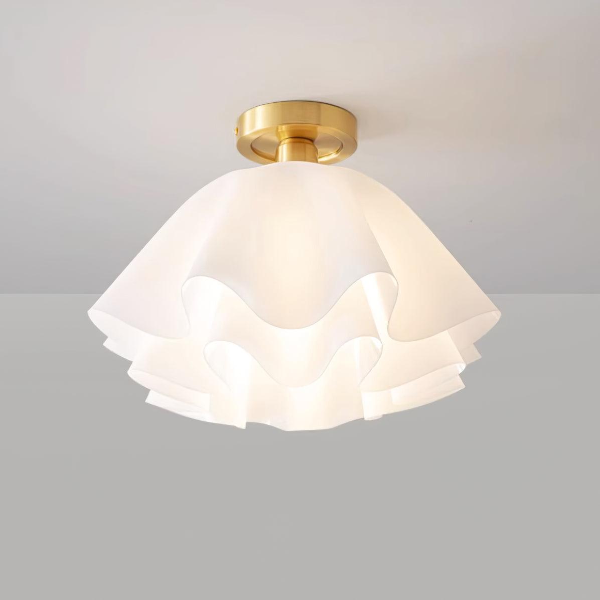 Orizo Lampada da soffitto – Rame – Oro – Ø40/Ø50 cm – Design elegante per soggiorno e camera da letto