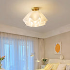 Orizo Lampada da soffitto – Rame – Oro – Ø40/Ø50 cm – Design elegante per soggiorno e camera da letto