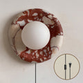 Applique Orli in Marmo Rosso