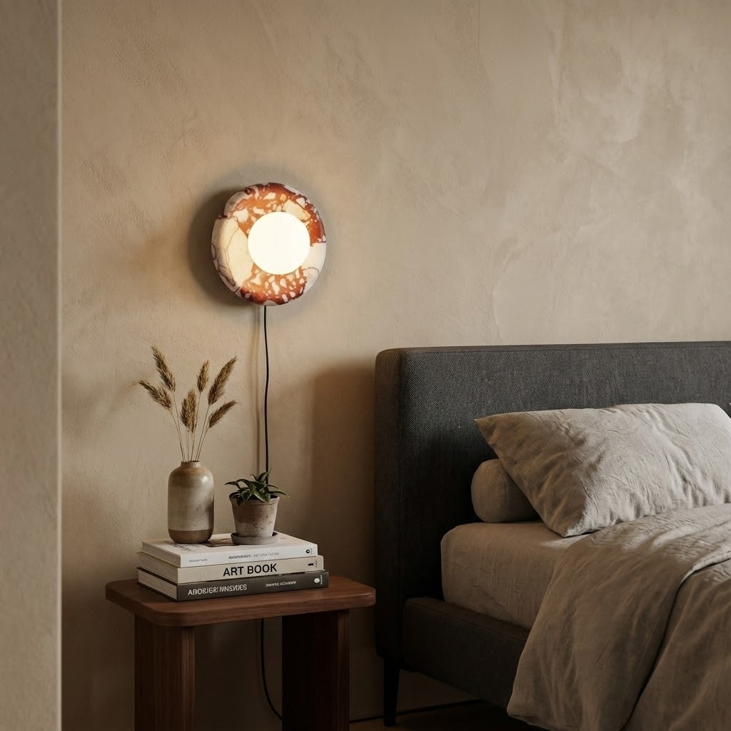 Applique Orli in Marmo Rosso