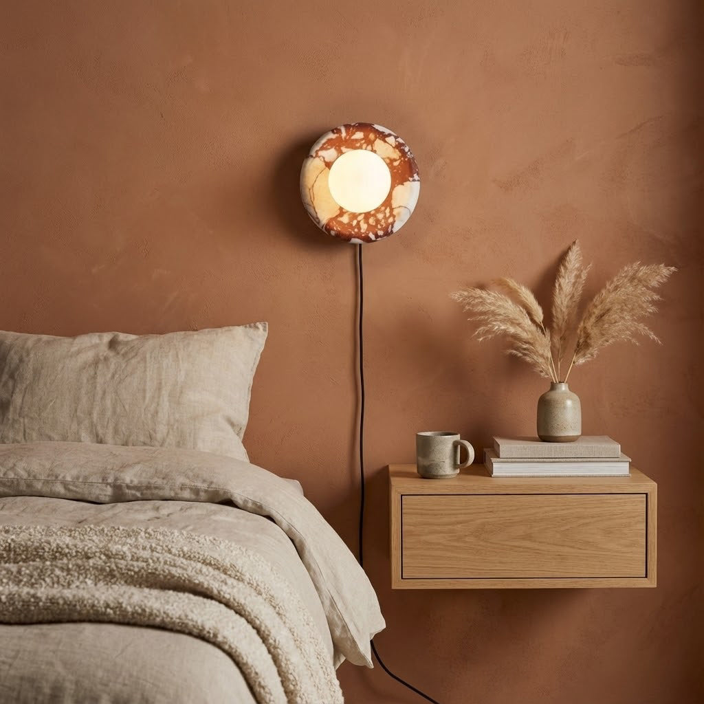 Applique Orli in Marmo Rosso