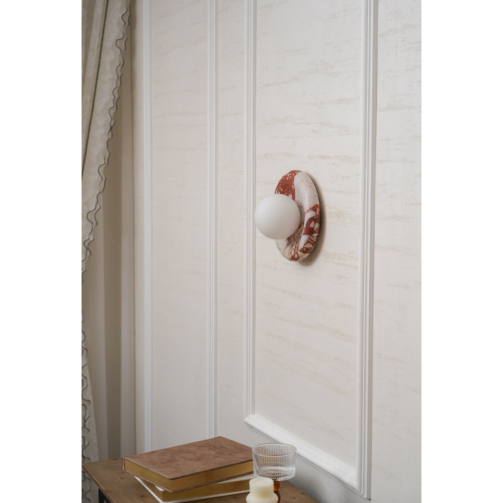 Applique in Marmo Rosso Orli