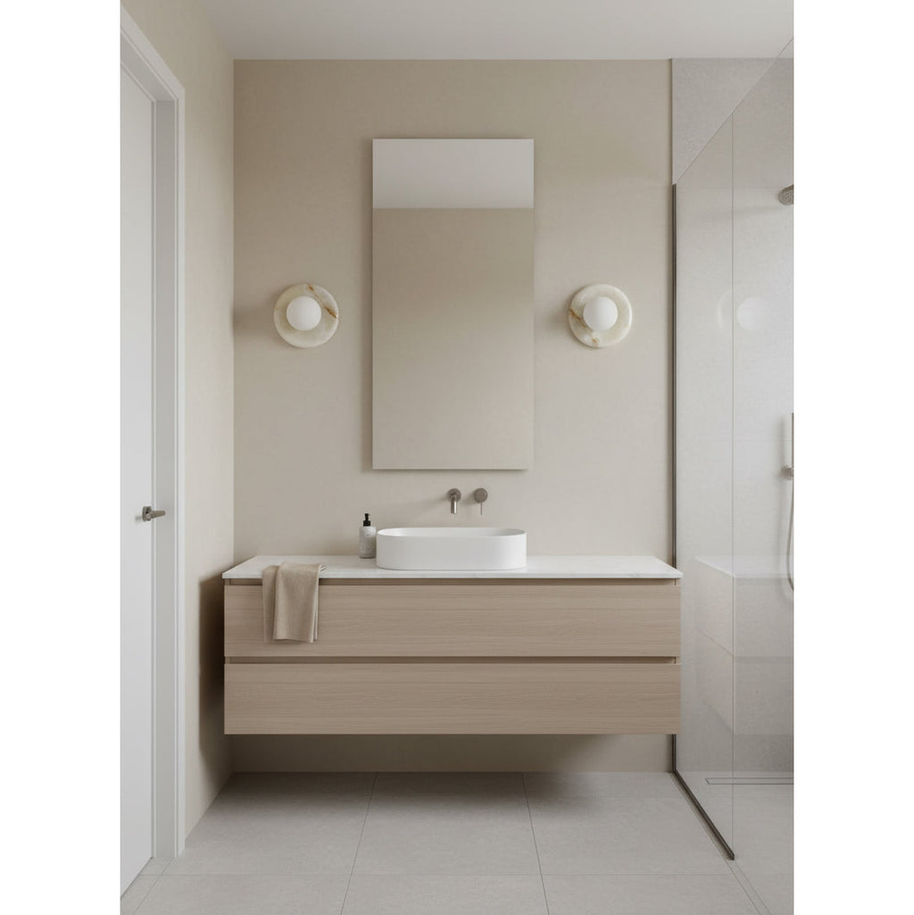 Applique Orli in Onice Bianco