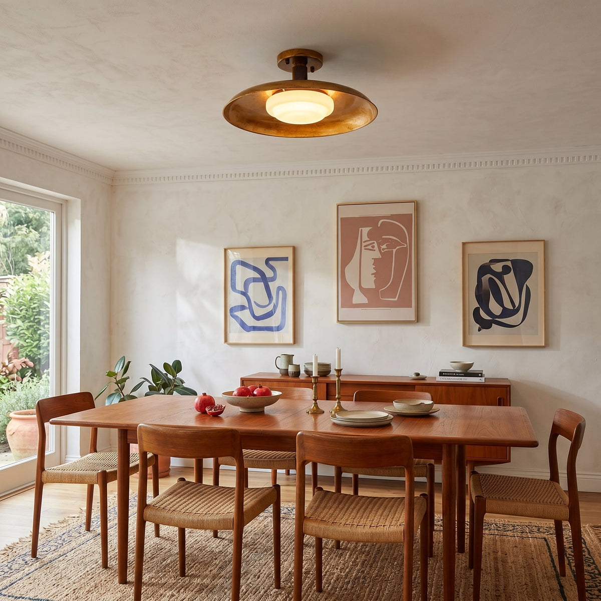 Lampada da soffitto a pannello piatto stile coperchio di pentola