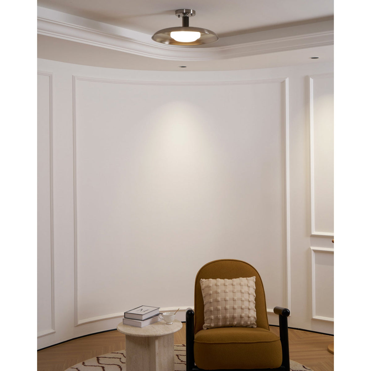 Lampada da soffitto a pannello piatto stile coperchio di pentola