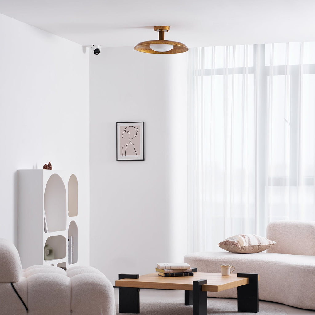 Lampada da soffitto a pannello piatto stile coperchio di pentola